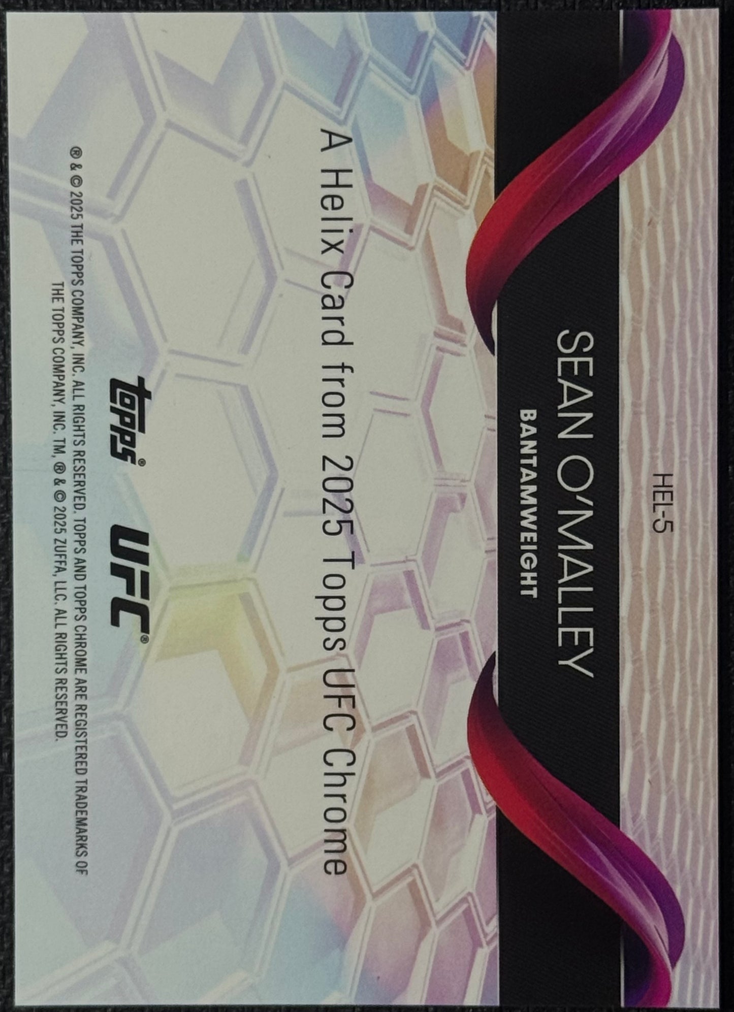 2025 Topps Chrome UFC Sean O'Malley Helix Case Hit SSP #HEL-5