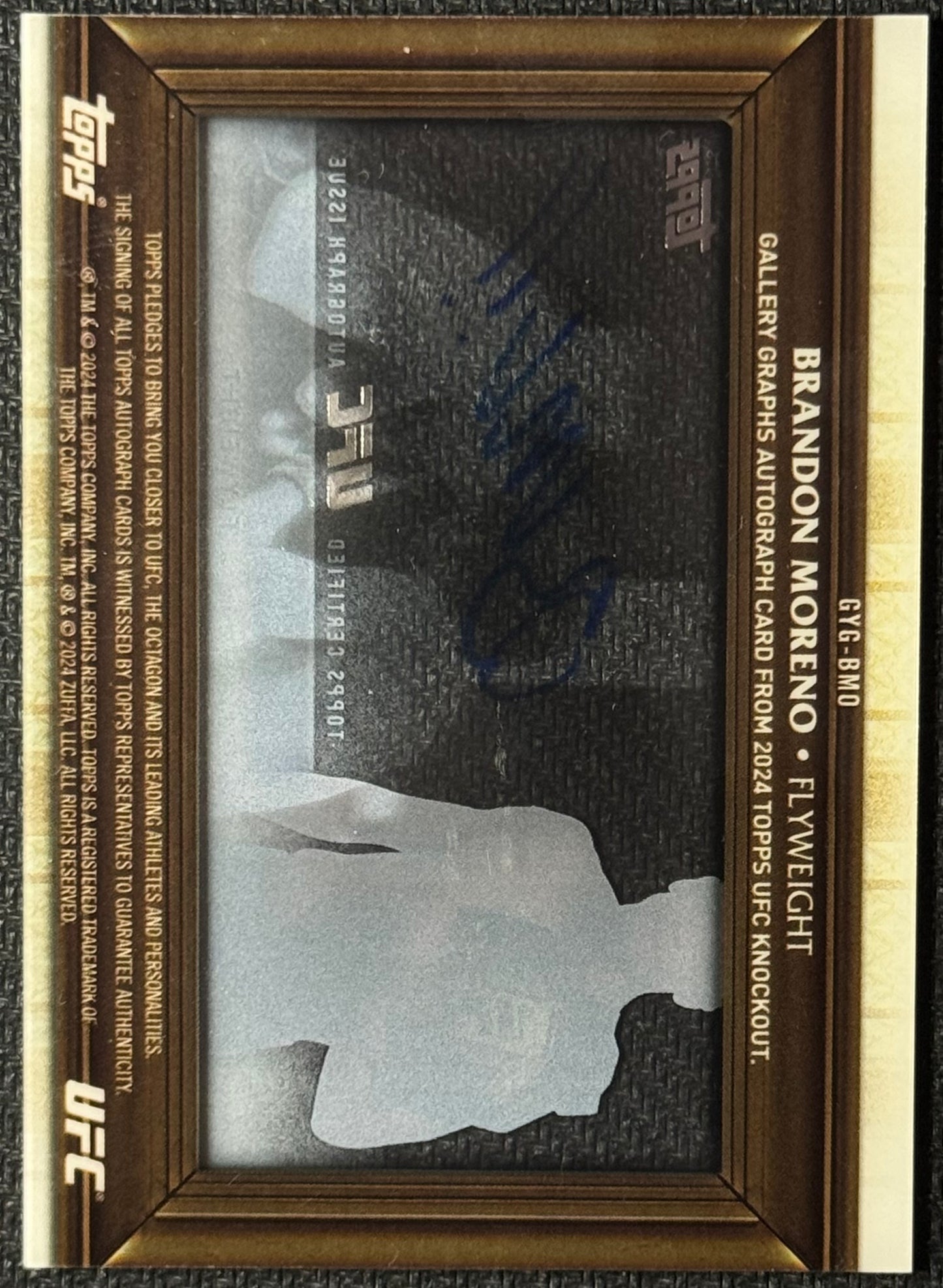 2024 Topps UFC Knockout Brandon Moreno Gallery Graphs #GYG-BMO