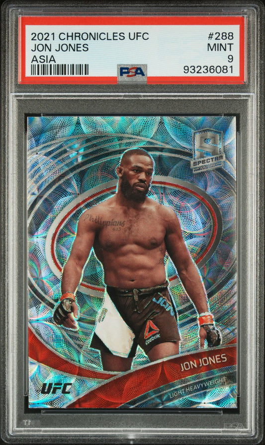 2021 Chronicles UFC Jon Jones Spectra Asia T-mall PSA 9