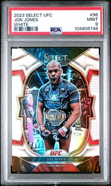 2023 Select UFC Jon Jones Concourse White #/125 PSA 9