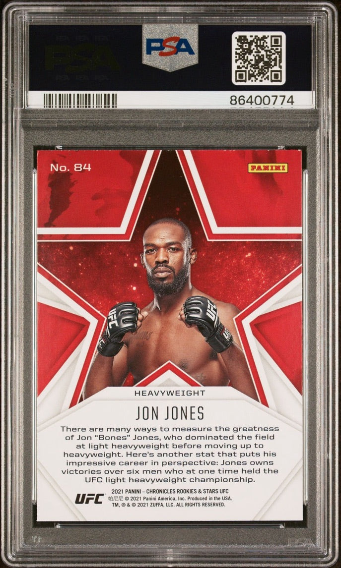 2021 Chronicles UFC Jon Jones Rookies & Stars Pink PSA 9 (POP 1)