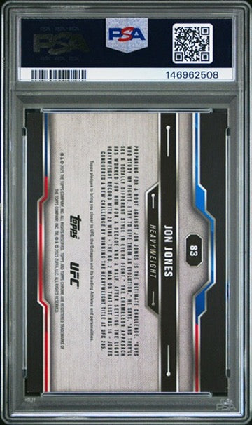 2025 Topps Chrome UFC Jon Jones Orange Geometric #/25 PSA 9