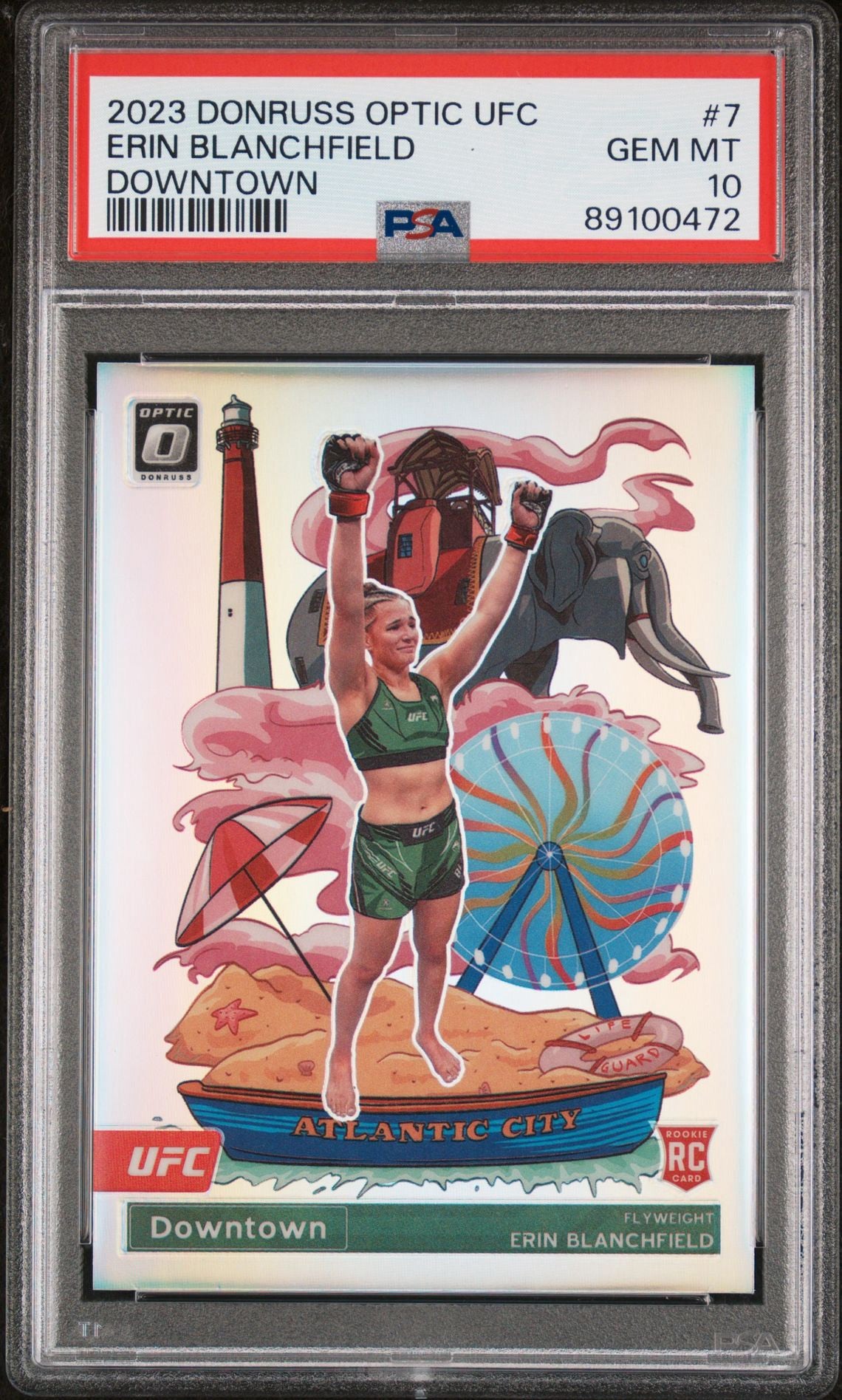 2023 Donruss Optic UFC Erin Blanchfield Downtown PSA 10