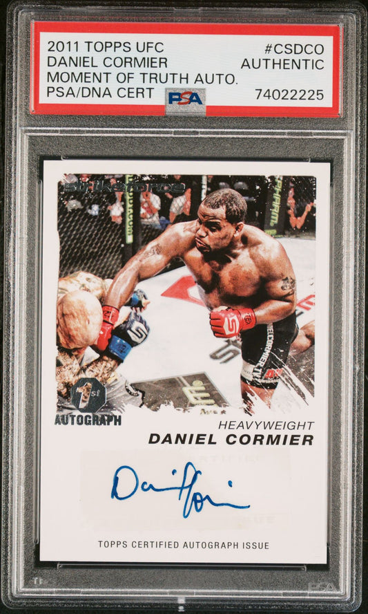 2011 Topps UFC Daniel Cormier Moment of Truth 1st Auto PSA Authentic