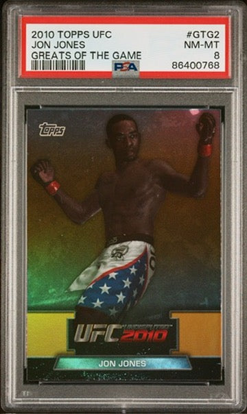 2010 Topps UFC Jon Jones Greats of the Game PSA 8