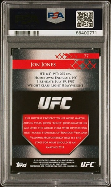 2011 Topps UFC Title Shot Jon Jones PSA 8