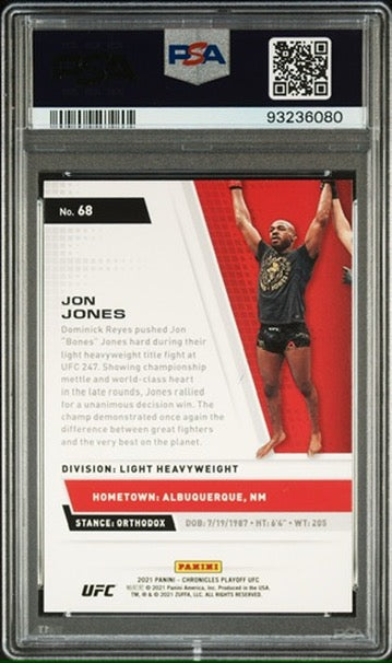 2021 Chronicles UFC Jon Jones Playoff Asia T-mall PSA 9 (POP 1)