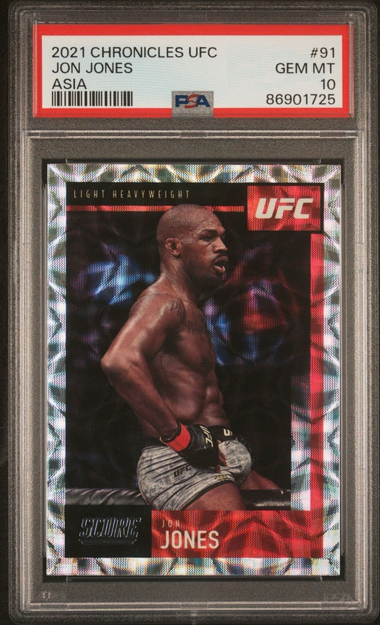 2021 Chronicles UFC Jon Jones Score Asia T-mall PSA 10