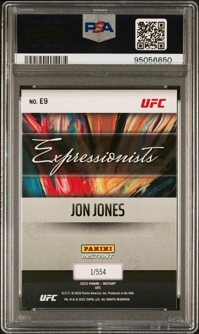 2022 Panini Instant UFC Jon Jones Expressionists #/554 PSA 9 (Pop 1)