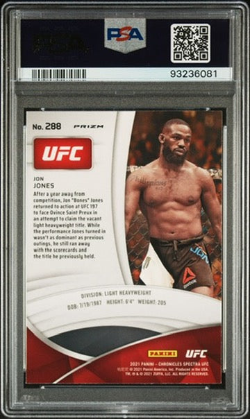 2021 Chronicles UFC Jon Jones Spectra Asia T-mall PSA 9