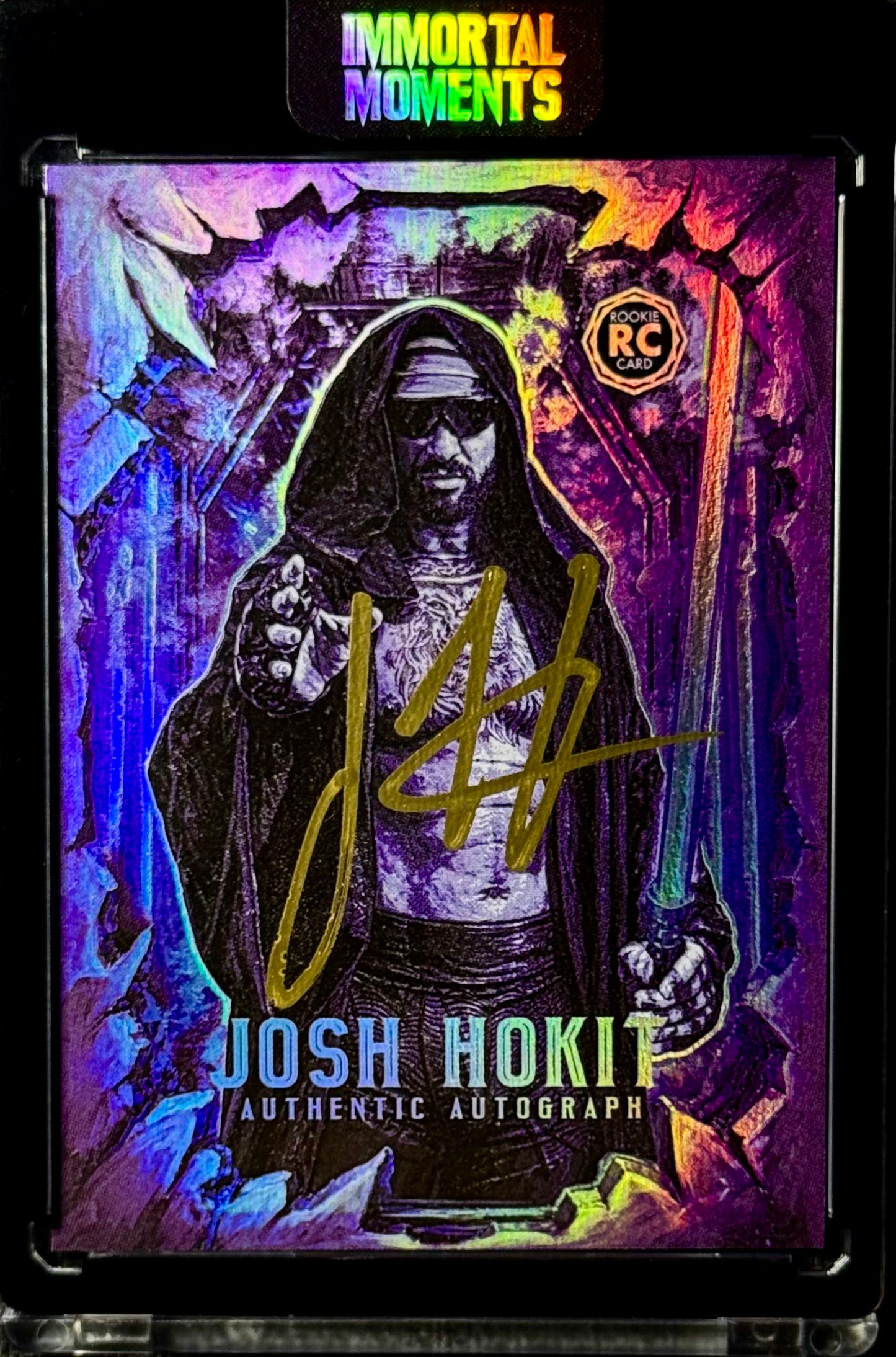 2026 Immortals Immortal Moments Josh Hokit Rookie Auto “Darth Hokit” Purple Saber #/20