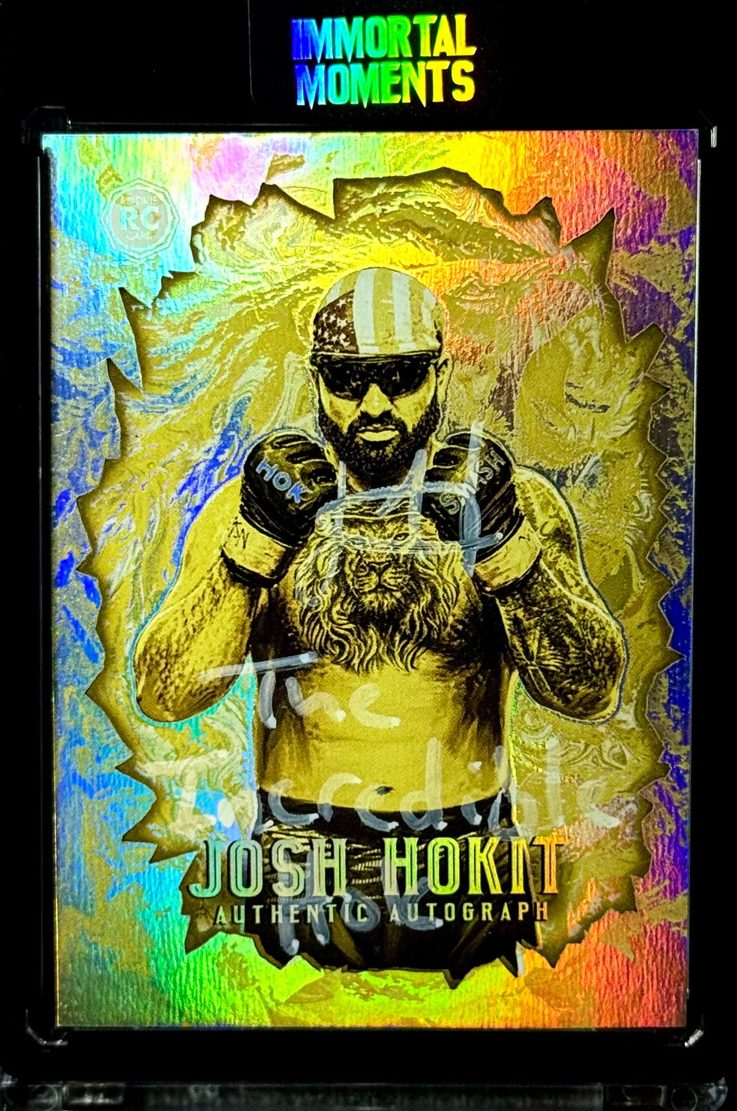 2026 Immortals Immortal Moments Josh Hokit Rookie Auto “Incredible Hok” Gold #/5