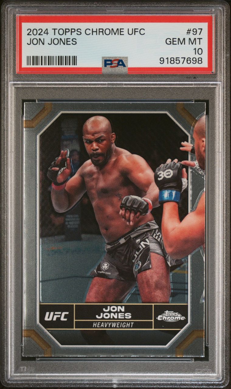 2024 Topps Chrome UFC Jon Jones PSA 10 (Pop 1)
