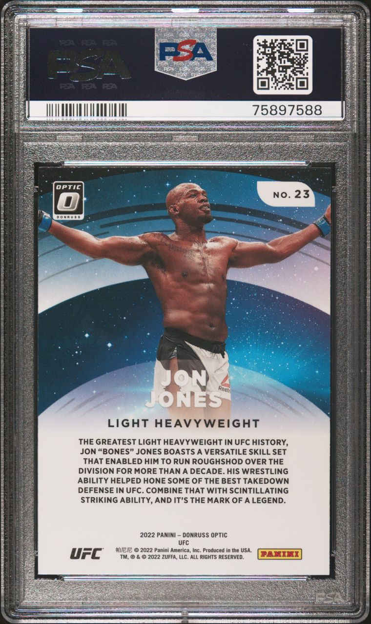 2022 Donruss Optic UFC Jon Jones Star Gazing PSA 10