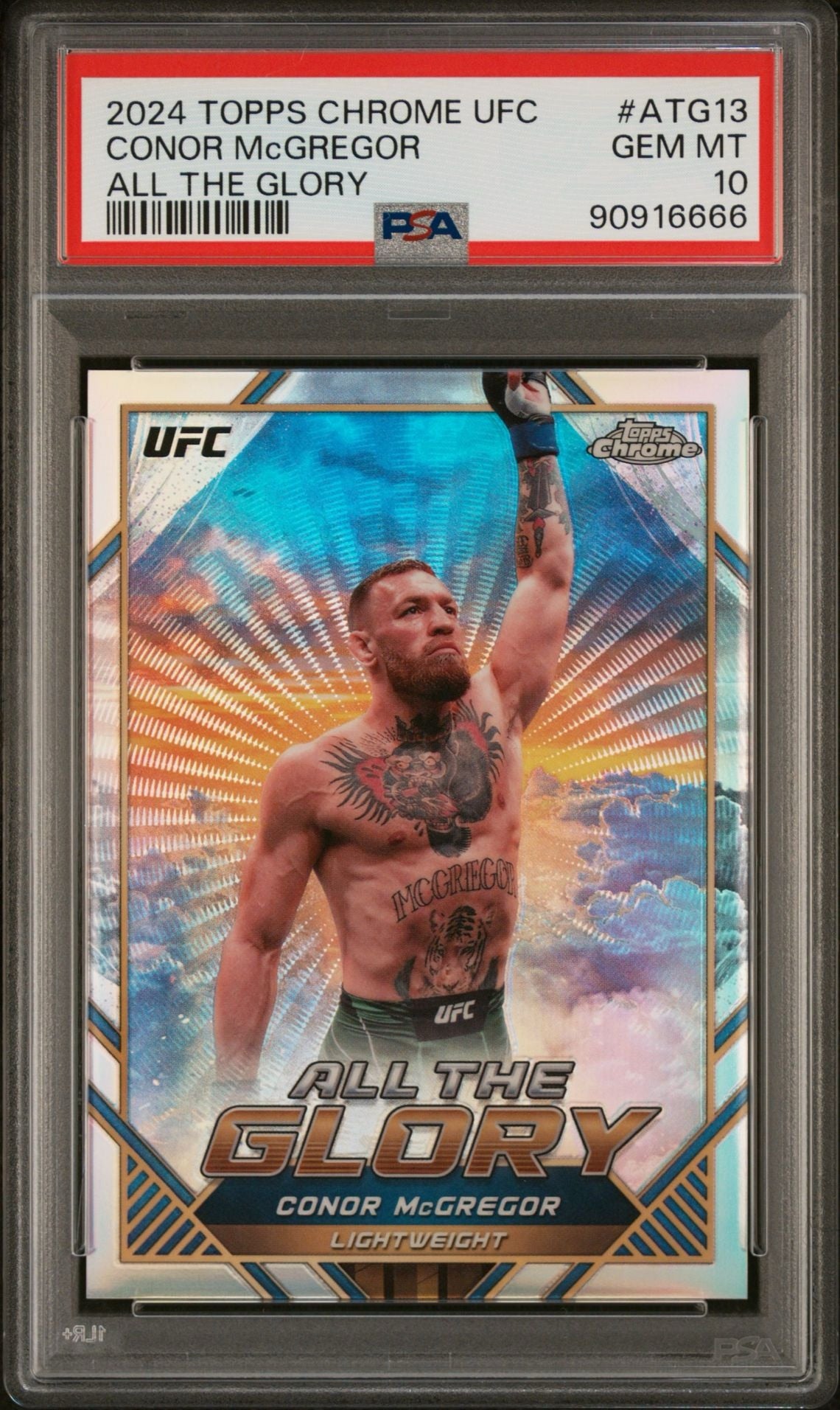 2024 Topps Chrome UFC Conor McGregor All The Glory SSP #ATG13 PSA 10