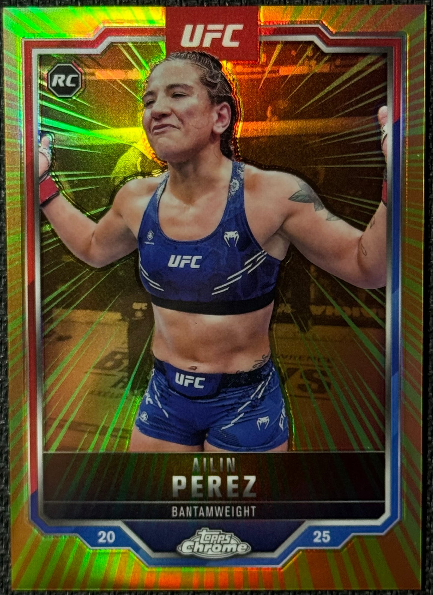 2025 Topps Chrome UFC Ailin Perez Radiating Rookies