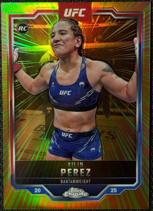 2025 Topps Chrome UFC Ailin Perez Radiating Rookies