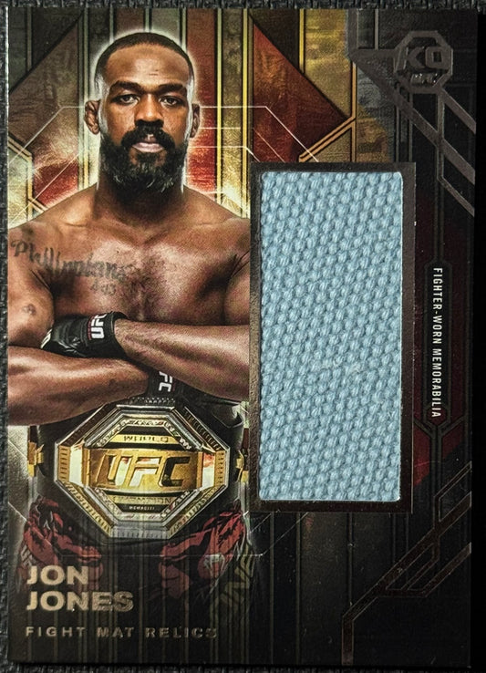 2025 Topps Knockout UFC Jon Jones Fight Mat Relic
