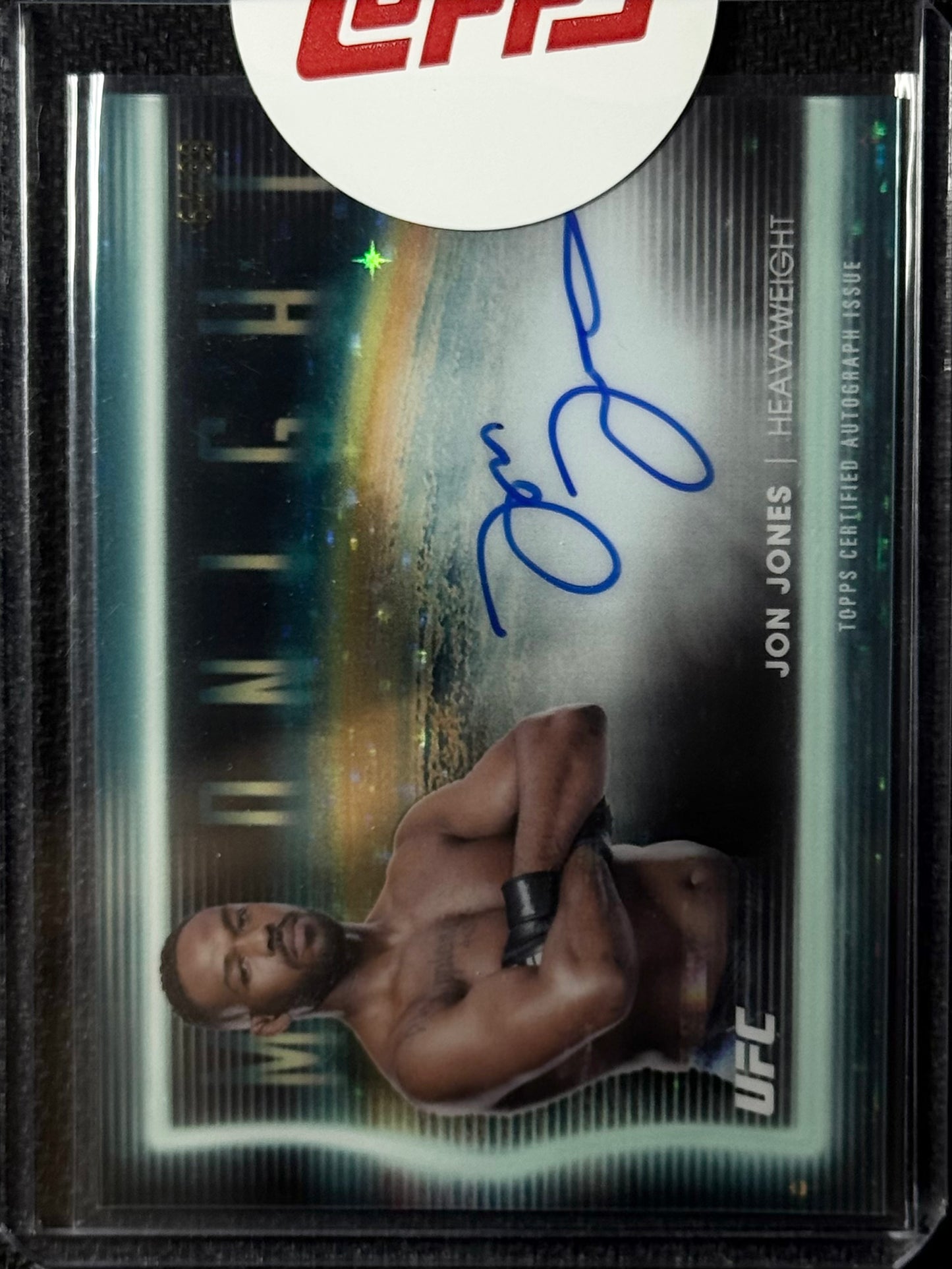 2025 Topps Midnight UFC Jon Jones Horizon Signatures Twilight #/99