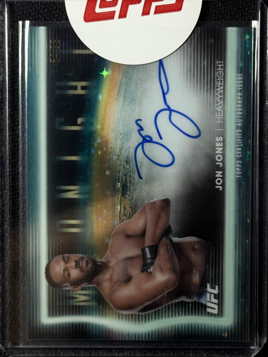 2025 Topps Midnight UFC Jon Jones Horizon Signatures Twilight #/99