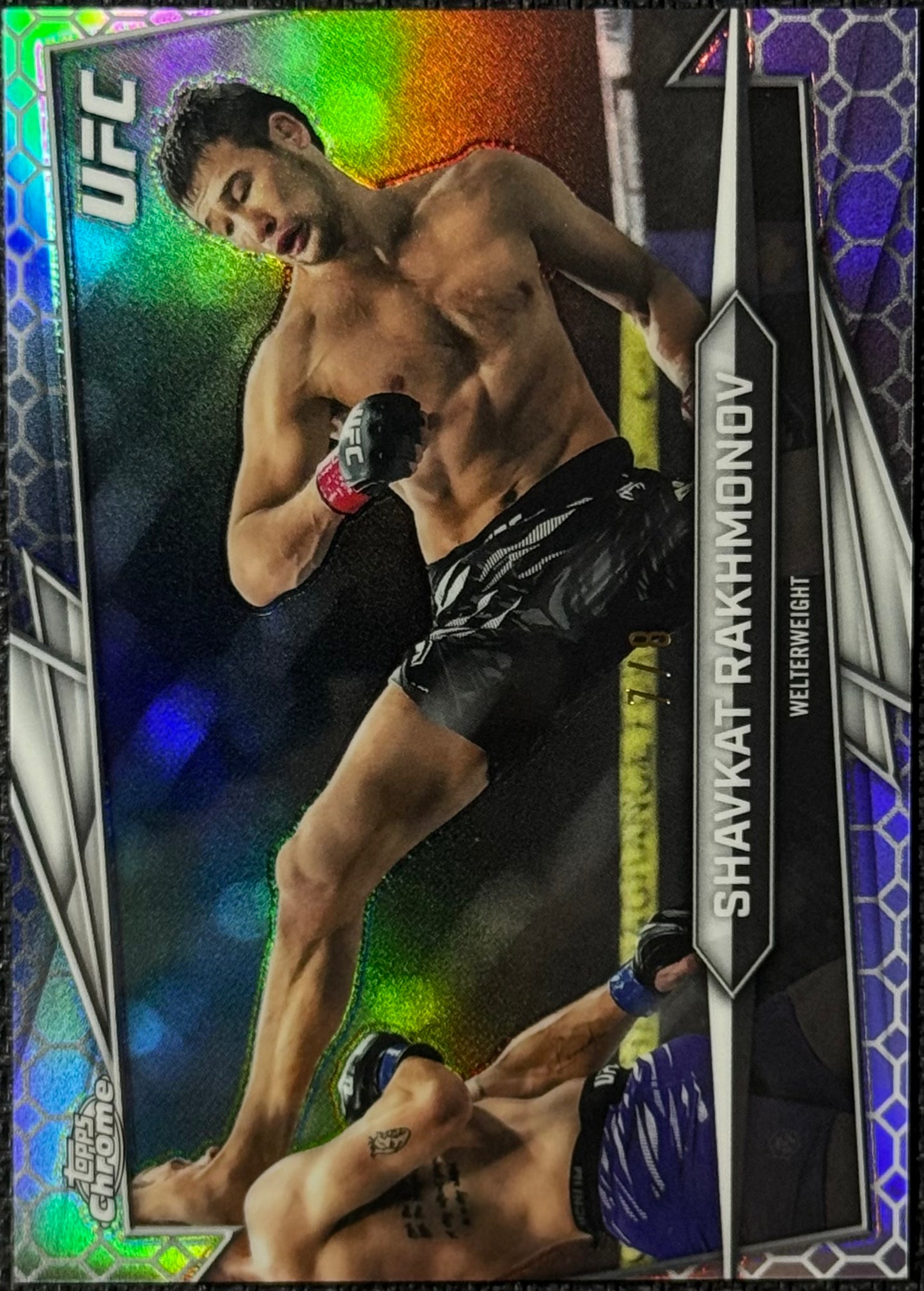 2026 Topps Chrome UFC Shavkat Rakhmonov Octofractor #/8
