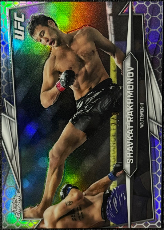 2026 Topps Chrome UFC Shavkat Rakhmonov Octofractor #/8