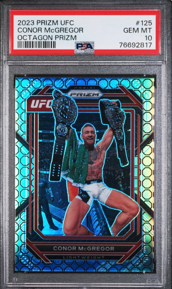 2023 Prizm UFC Conor McGregor Octagon Prizm PSA 10