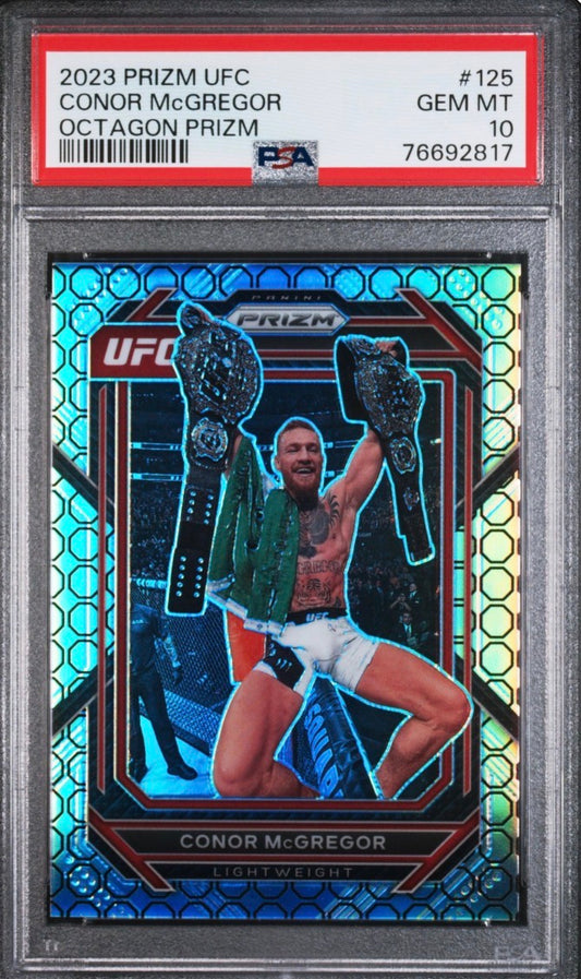 2023 Prizm UFC Conor McGregor Octagon Prizm PSA 10