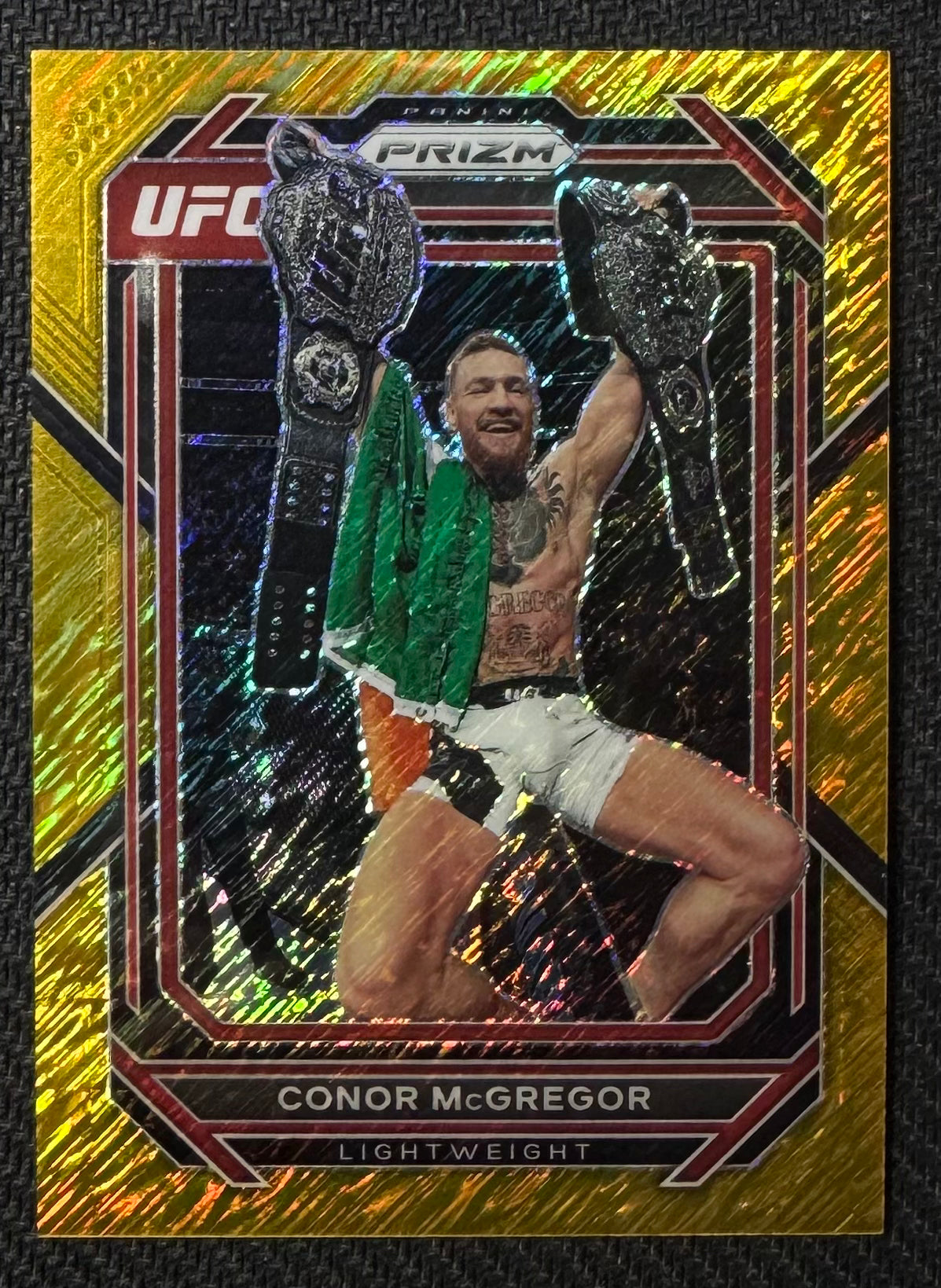 2023 Prizm UFC Conor McGregor Gold Shimmer FOTL #/3