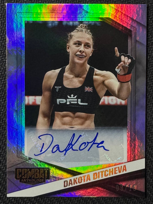 2025 Panini Combat Anthology Dakota Gold Auto #/10