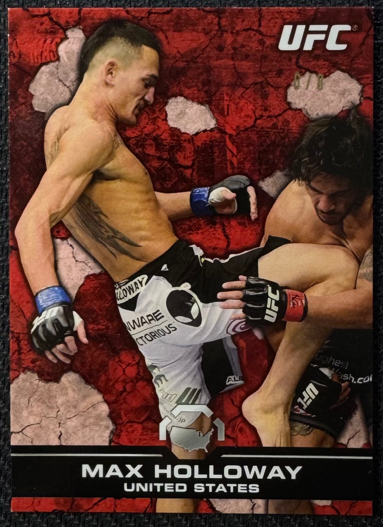 2013 Topps UFC Bloodlines Max Holloway Ruby Rookie #/8