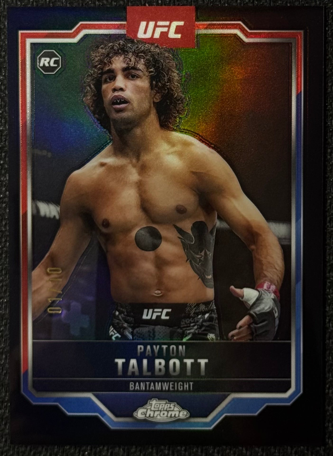 2025 Topps Chrome UFC Payton Talbott #141 Black Refractor #/10