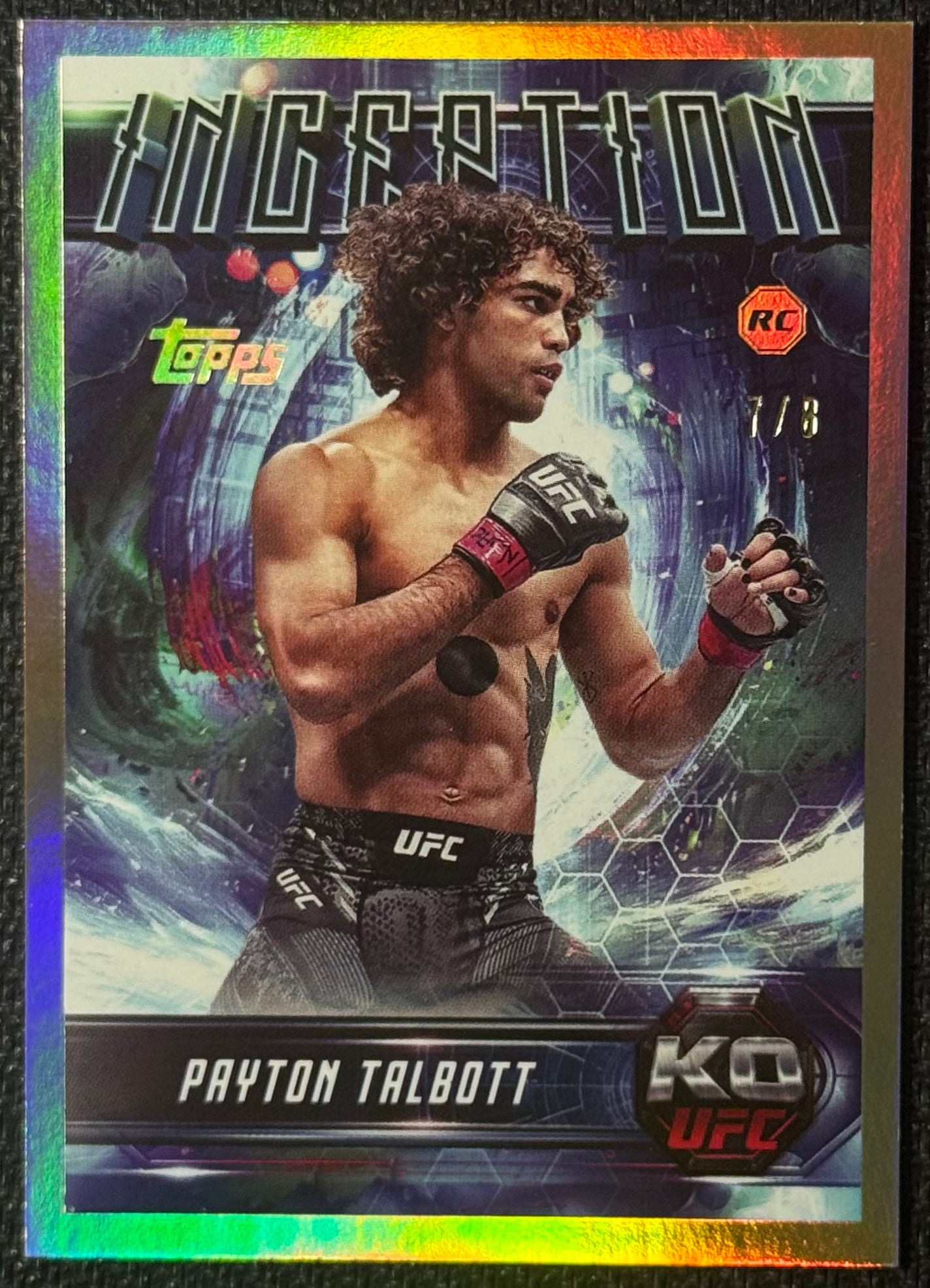 2025 Topps Knockout UFC Payton Talbott Inception Gold #/8