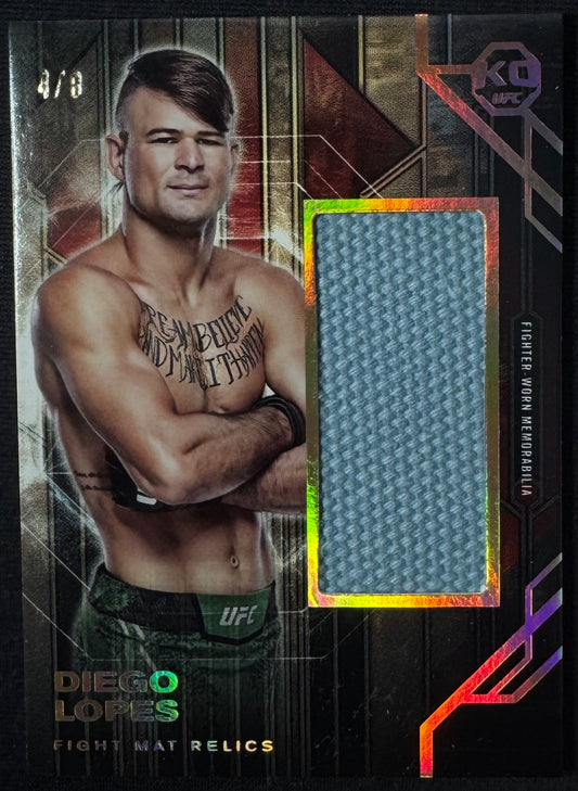 2025 Topps UFC Knockout Diego Lopes Fight Mat Relic #/8