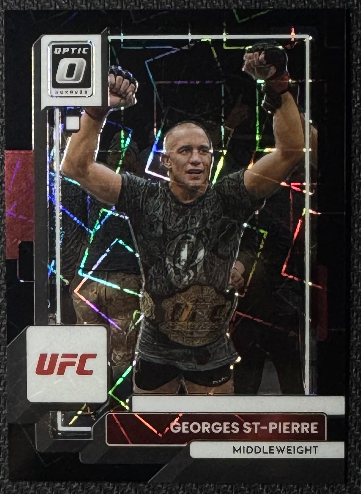 2023 Panini Donruss Optic UFC Black Velocity #50 Georges St-Pierre #/39