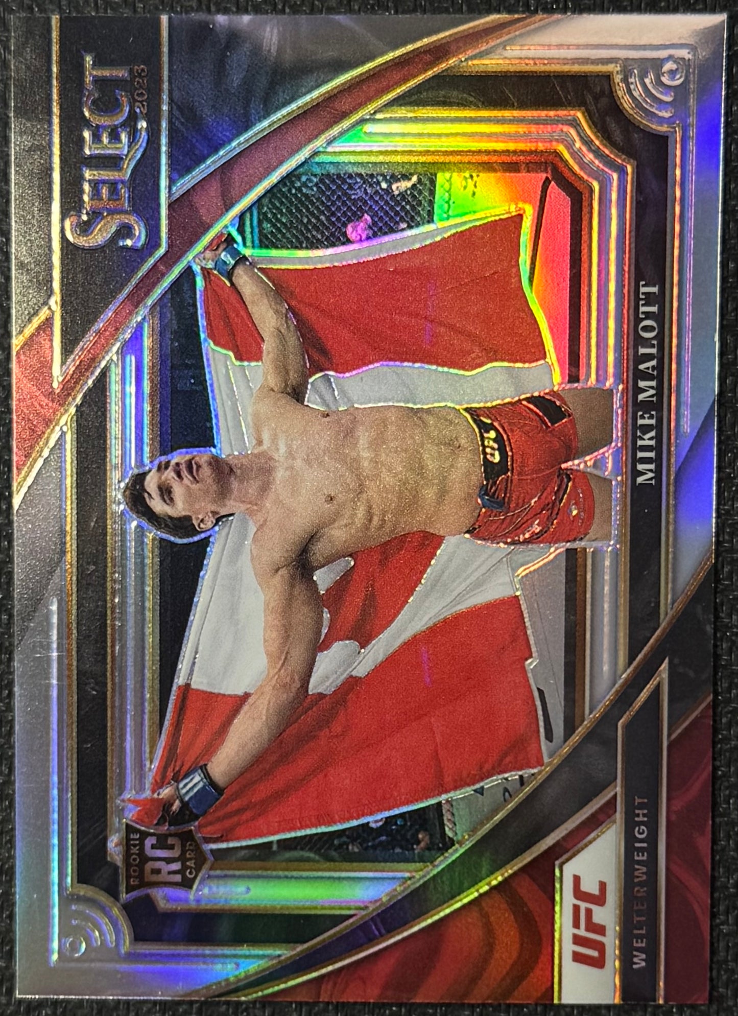 2023 Panini Select UFC Mike Malott Silver Mezzanine Case Hit