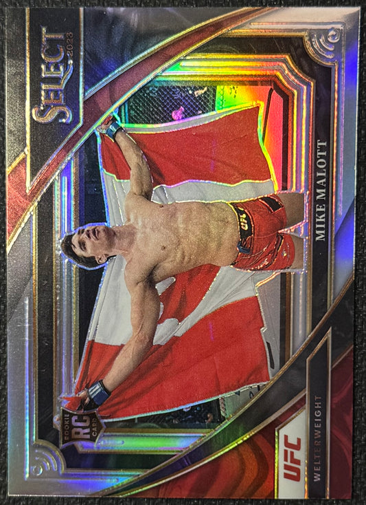 2023 Panini Select UFC Mike Malott Silver Mezzanine Case Hit