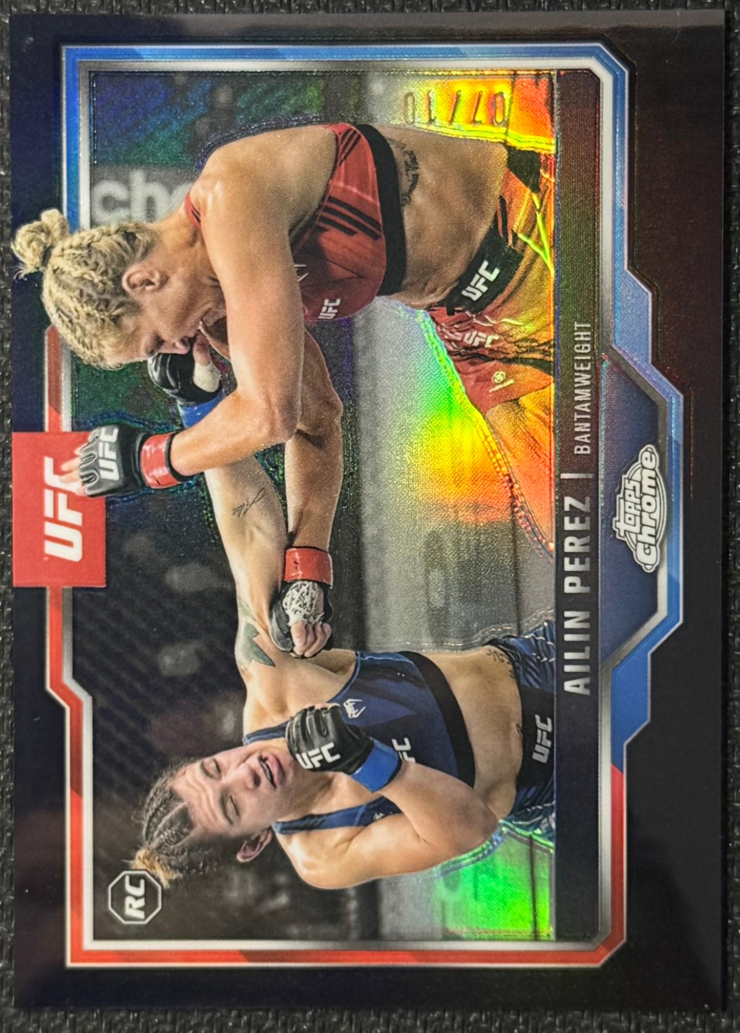 2025 Topps Chrome UFC Ailin Perez Black Refractor #/10