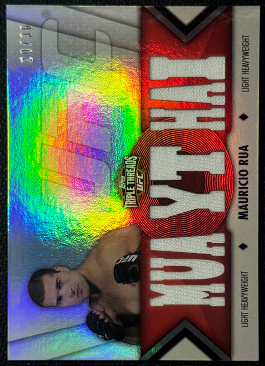2013 Topps Knockout UFC Triple Threads Mauricio Rua "MUAYTAI" Relic #/36