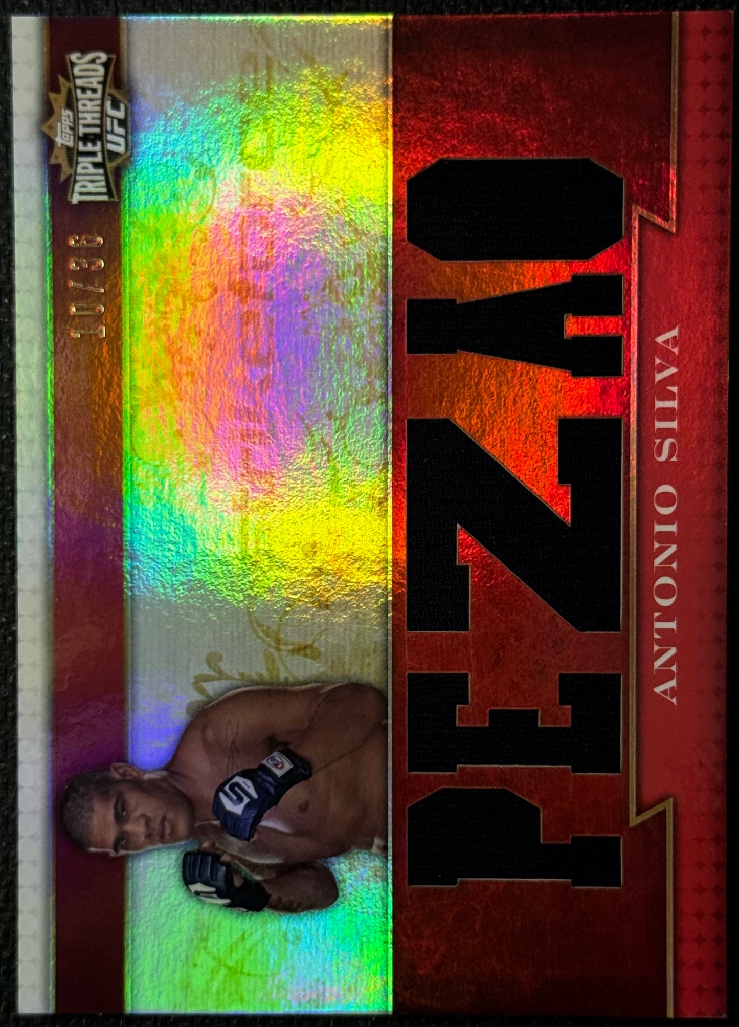 2012 Topps Knockout UFC Triple Threads Antonio Silva #/36