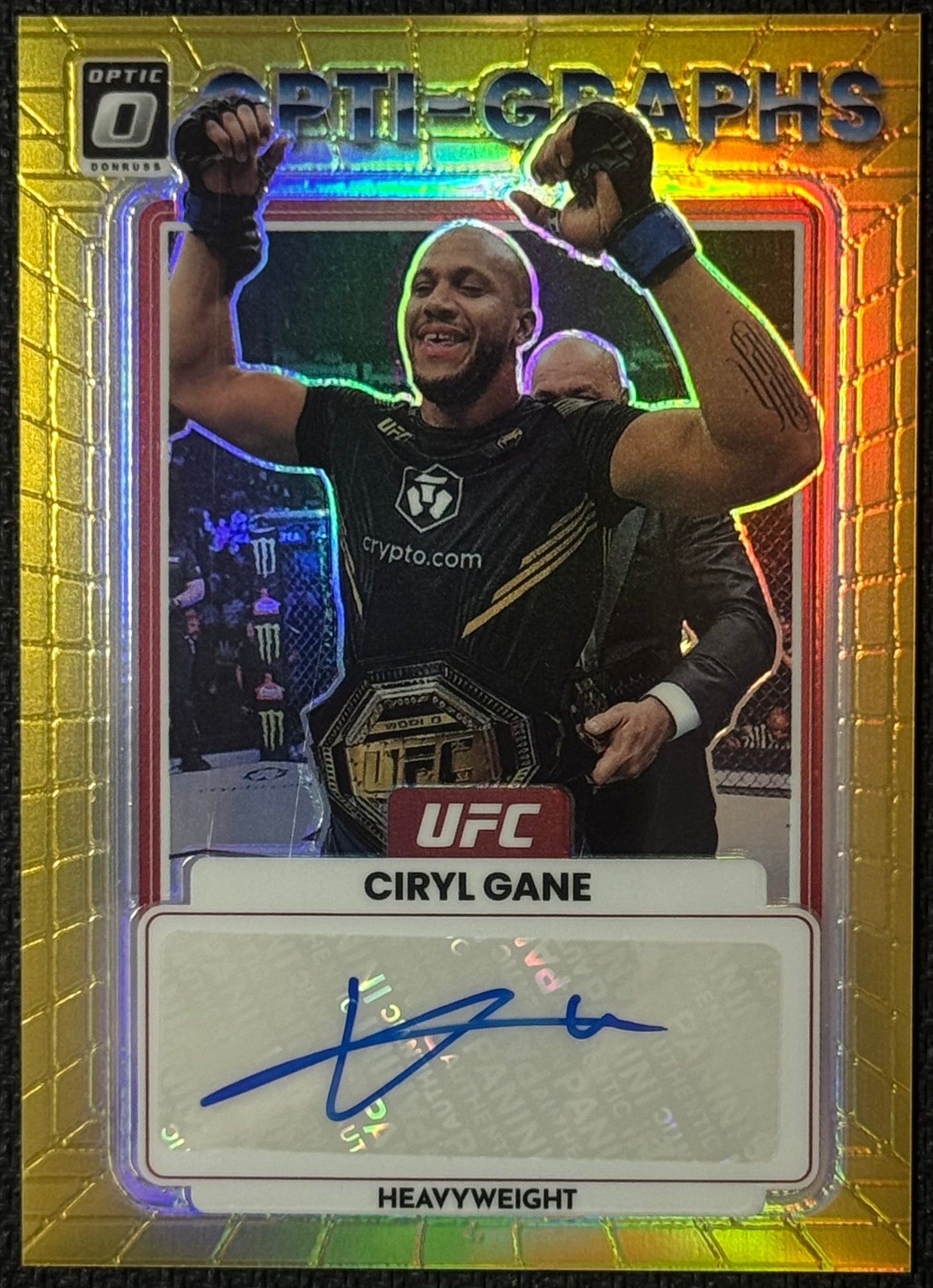 2023 Donruss Optic UFC Ciryl Gane Opti-Graphs Gold Autograph #/10