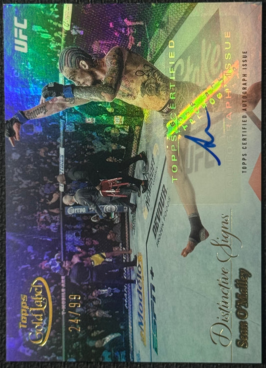 2024 TOPPS GOLD LABEL UFC SEAN O'MALLEY DISTINCTIVE SIGNS AUTOGRAPHS #/99