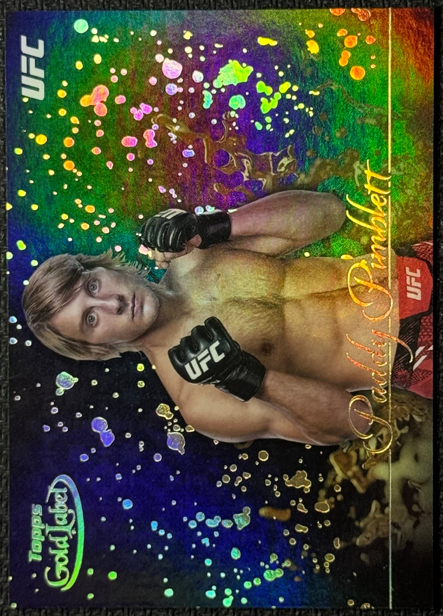 2024 Topps Gold Label UFC Paddy Pimblett Gold Splatter Case Hit SSP