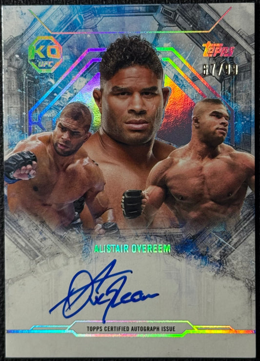 2025 Topps UFC Knockout Alistair Overeem Collage-A-Graphs Auto #/99