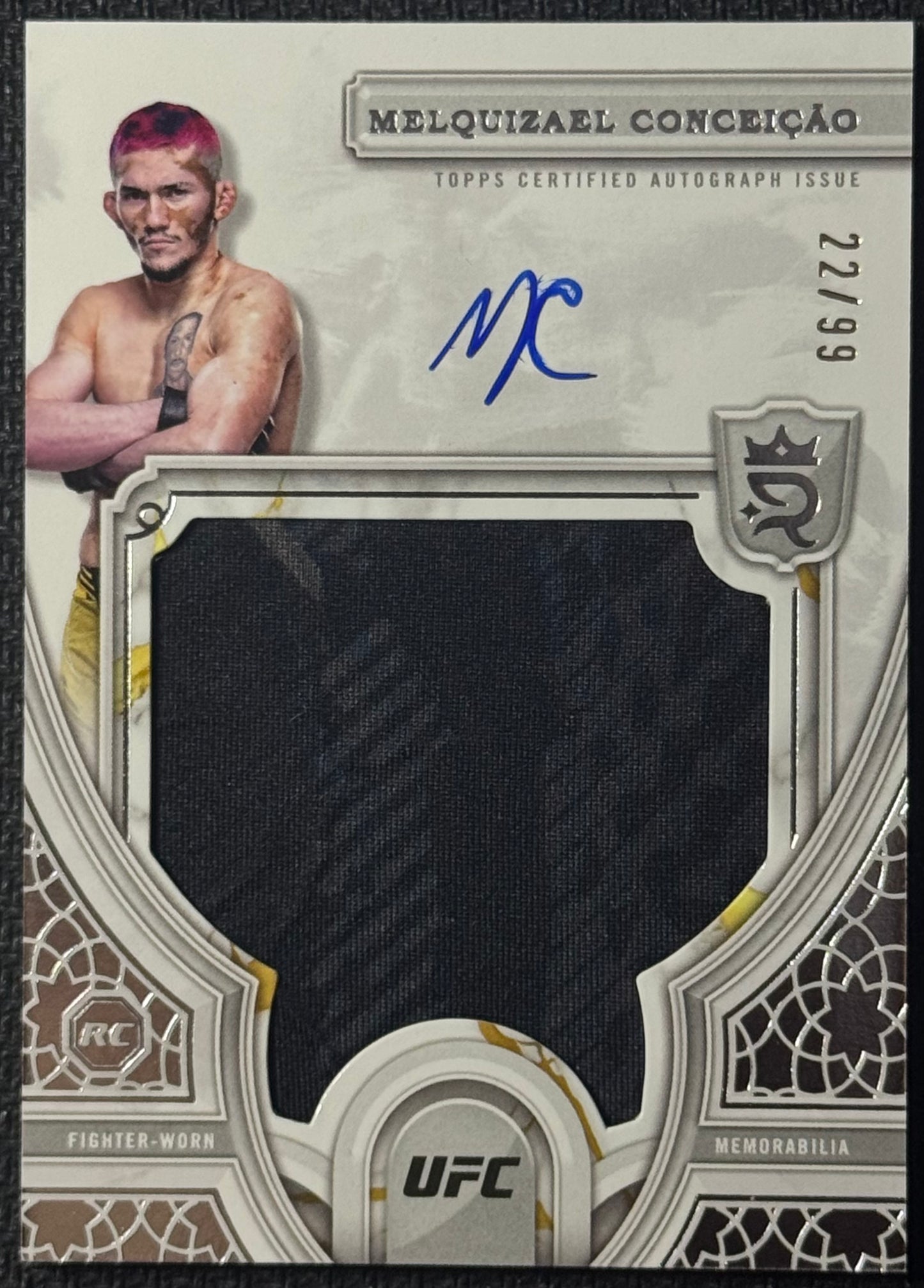 2024 Topps Royalty UFC Melquizael Conceicao Rookie Patch Auto #/99