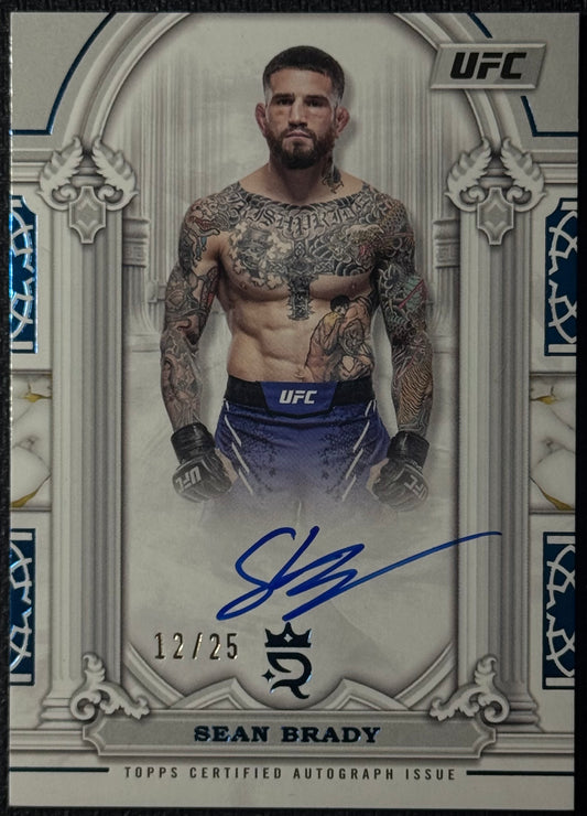 2024 Topps Royalty UFC Imperial Ink Autograph Sean Brady #II-SB Blue #/25