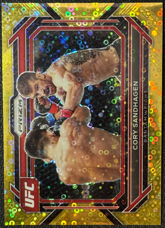 2023 Prizm Undercard UFC Cory Sandhagen Gold Disco #/10