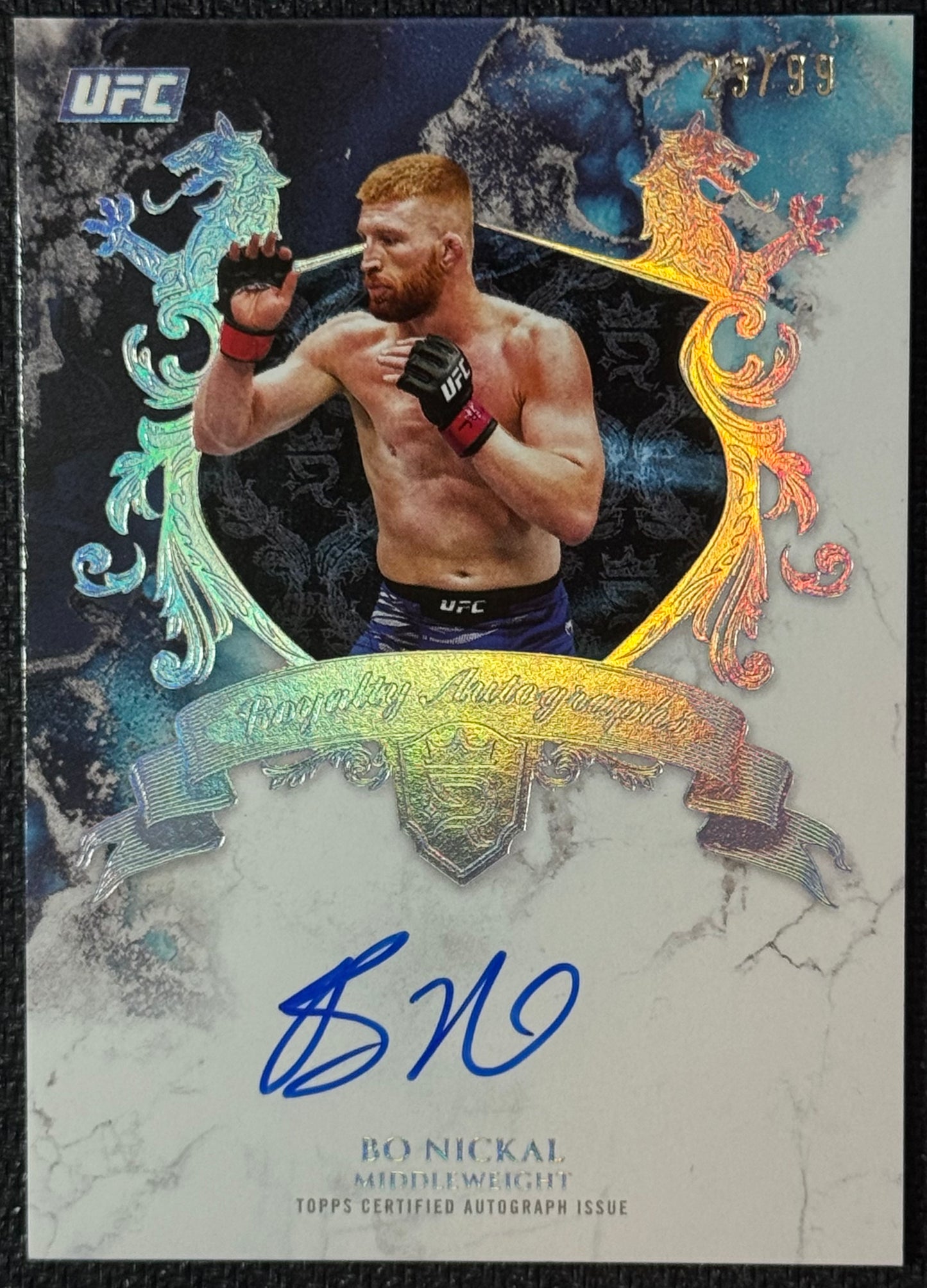 2025 Topps Royalty UFC Bo Nickal Royalty Autographs #/99