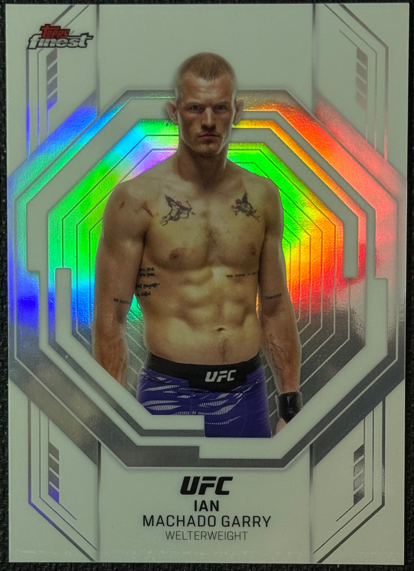 2025 Topps Finest UFC Ian Machado Garry#FW15 Framed In White Case Hit