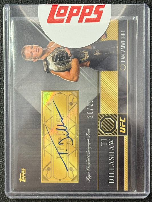 2016 Topps UFC Top of the Class TJ Dillashaw Autographs #/25